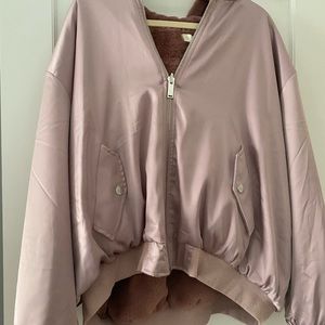 Reversible zip hoodie